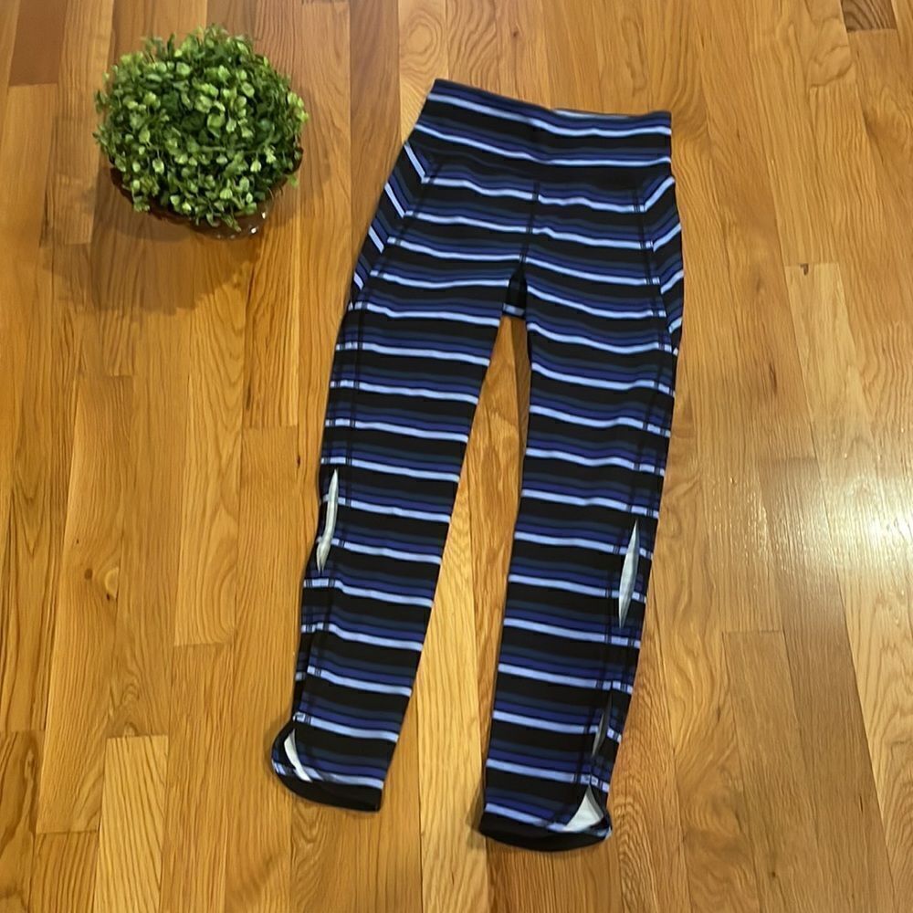Free People Movement Striped High Rise Infinity Leggings Blue Size XS